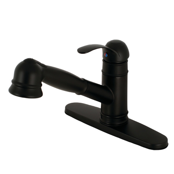 Gourmetier Kitchen Faucet W/ Pull-Out Sprayer, Matte Black GSC7570WEL